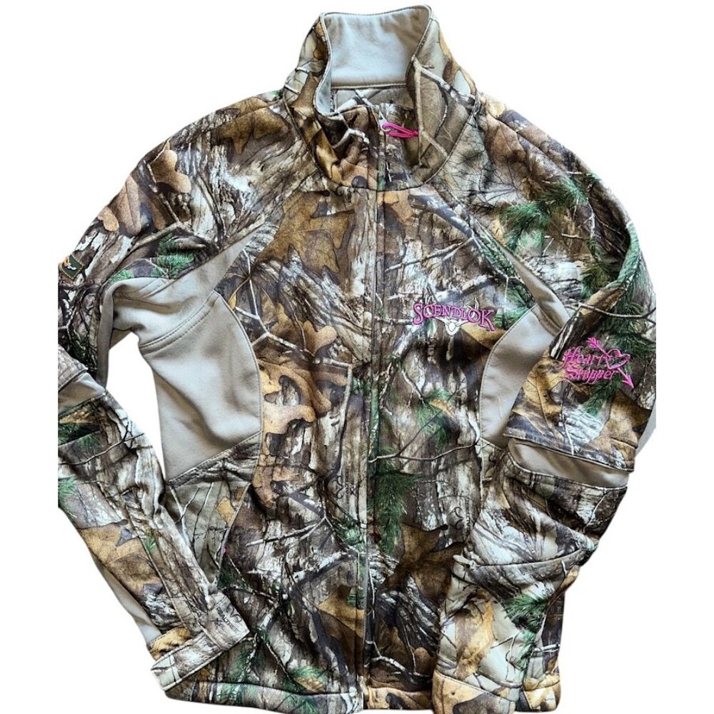 Women's Scentlok Heartstopper Realtree Camo Hunting Jacket Size Medium